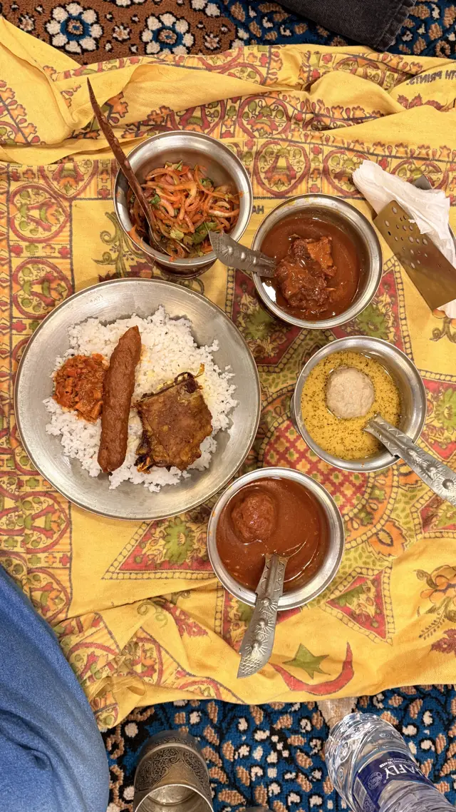 Seafood thali
