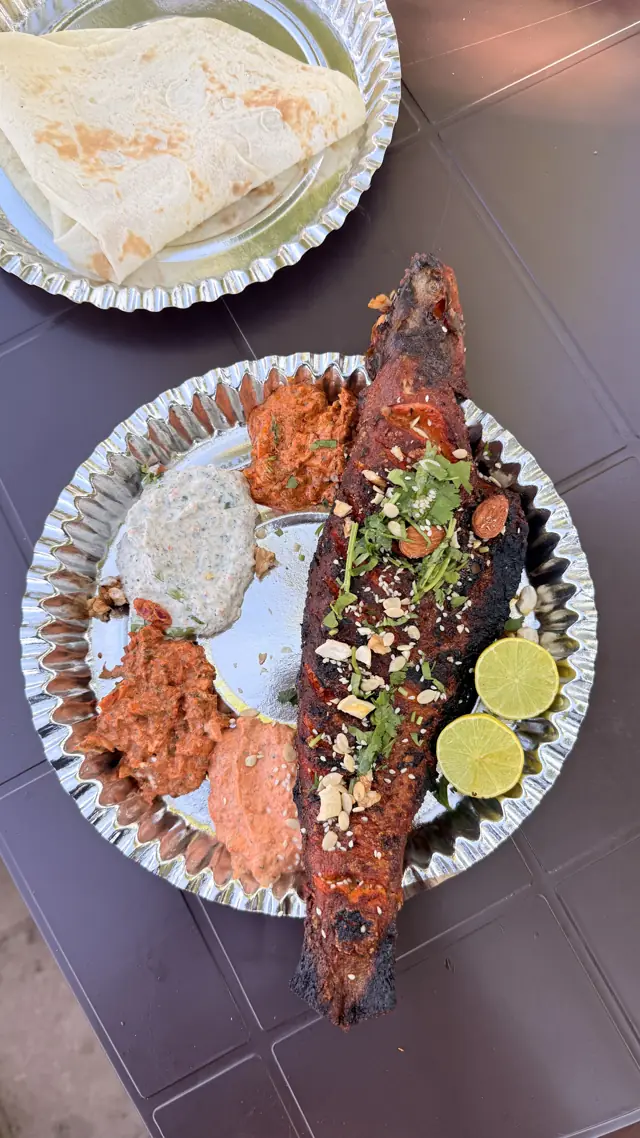 Fish fry thali